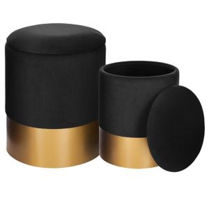 Lot De 2 Pouffe Coffre Achat Vente Pas Cher