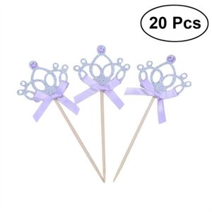 Argent Bestonzon 10 Pcs Cake Toppers Glitter Papier Joyeux Anniversaire Decore Gateau Fruits Pics Dessert Table Fournitures Decoratives Caissettes De Decoration Pour Cupcakes Patisserie