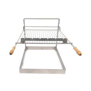 BARBECUE Support grille  barbecue charbon encastrable avec 