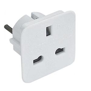 2x UK 13 A Blanc Secteur Plug 5 Amp 3 broches appareil Fuse Power Blanc Socket Adaptateur