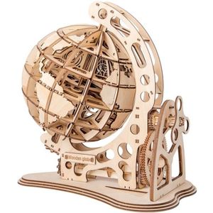 Globe Lumineux- Maquette en bois 3D - MECAPUZZLE