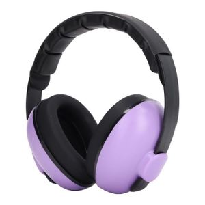 CASQUE - ANTI-BRUIT Casque à réduction de bruit CIKONIELF - Cache-oreilles pliables violets - Réduction sonore 31 dB