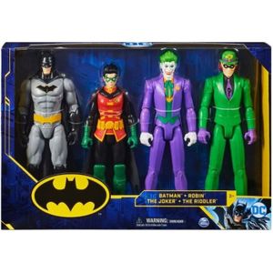 FIGURINE - PERSONNAGE Coffret 4 Personnages Batman 30 Cm Batman Le Joker