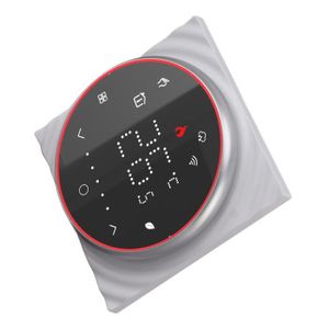 THERMOSTAT D'AMBIANCE Dilwe Thermostat intelligent Thermostat de maison intelligente APP commande vocale programmable electronique micro-controleur Noir