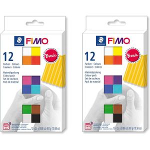 JEU DE PÂTE À MODELER Compose A Modeler - Limics24 - Fimo Soft Colour Pack (12 Couleurs