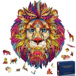 PUZZLE Puzzle en Bois Lion 3D - MMTX - 109 Pièces - Anima