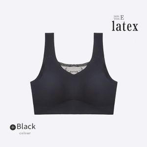 Brassière Brassiere pour Femme de sport en Latex sans couture de base respirants s Noir