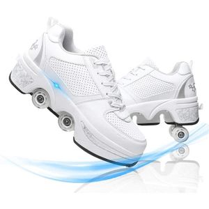 srder Chaussures de Skateboard USB Rechargeable LED Clignotante Chaussures à roulettes 7 Colorés Roller Baskets Lumineuse avec Roues Sport Multisports Gymnastique Mode pour Garçons et Filles Enfants 