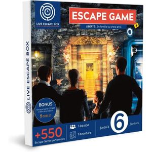 JEU SOCIÉTÉ - PLATEAU Live Escape Box Coffret Cadeau Escape Game 5 Ou 6 