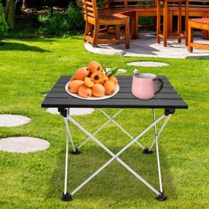 TABLE DE CAMPING RUR Table de camping pliante portable table de camping pour barbecue en alliage d'aluminium LC044