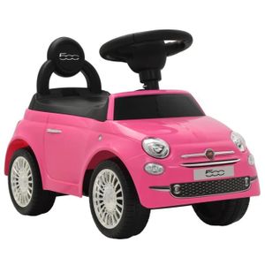 Voiture A Chevaucher Bebe Enfant Des 12 Mois Fiat 500 Rose Cdiscount Jeux Jouets