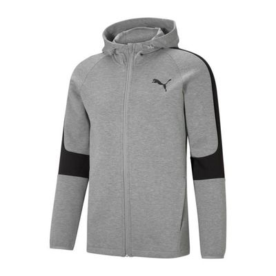 Sweat zipp Gris Homme Puma Evostripe Core Grey Cdiscount