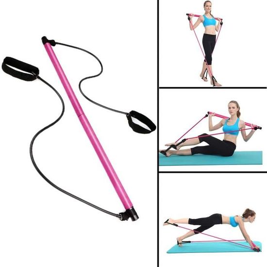 Kit de Barre avec Bande de résistance d'entraînement corporel Total de Fitness à Domicile Kit de Barre avec Bande de résistance d'entraînement corporel Total de Fitness à Domicile