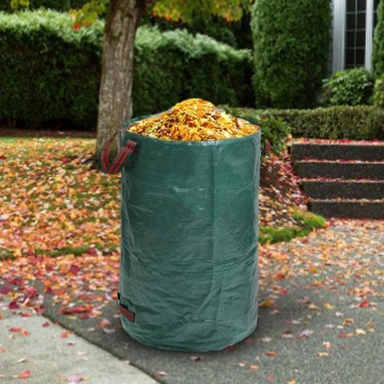Sac à déchets verts,Poubelle repliable pour feuilles,sac de jardin  réutilisable,robuste,pour nettoyage de pelouse et piscine,120l - Cdiscount  Jardin