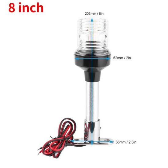2 Feux Navigation LED Marine 3.5W 10-30V – Bleu IP68 Submersible, Bateau Voilier Ponton Pêche