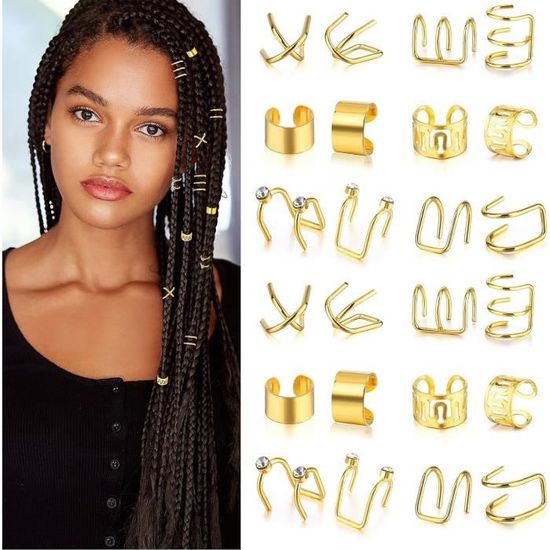 Lot De 9 Crochets Pour Dreadlocks, Tresses, Dreadlocks