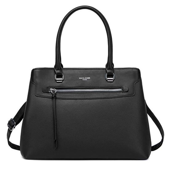 Sac à Main David Jones - Similicuir Élégant - 2 Compartiments - Idéal Ville Et Travail