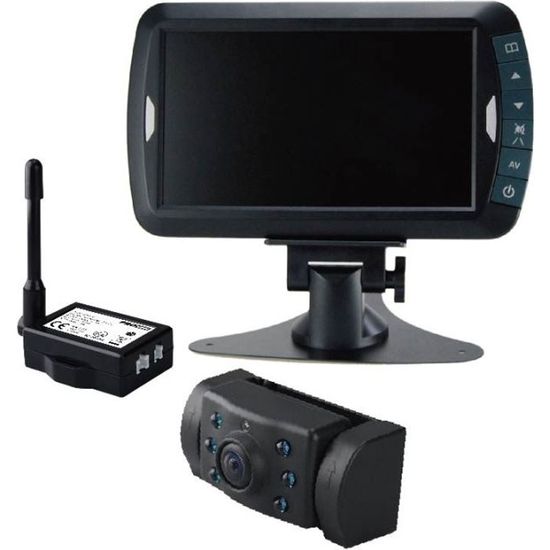 Système de caméra de recul sans fil SIMPLESIGHTMC  Écran 7 pouces avec  entrées de caméra latérales filaires (RVS-355W) 