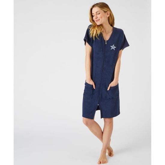 Damart robe de chambre zippée deals