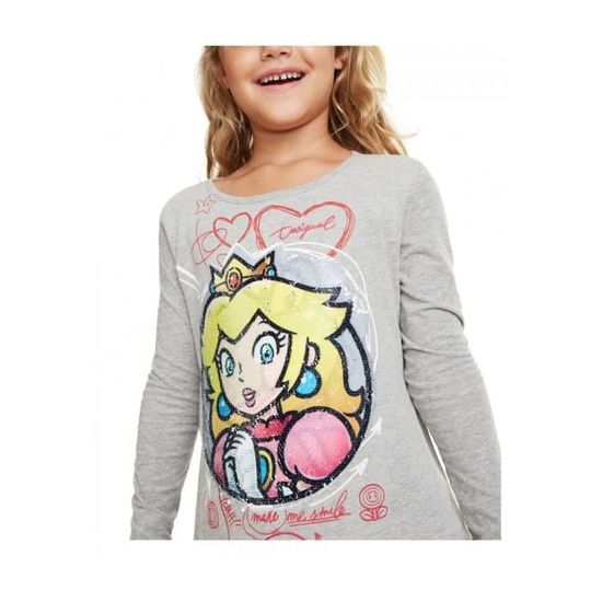 Tee-shirt Desigual Manches Longues - Motif Floral Mandala, Taille XL, Multicouleur, Occasion Très Bon état