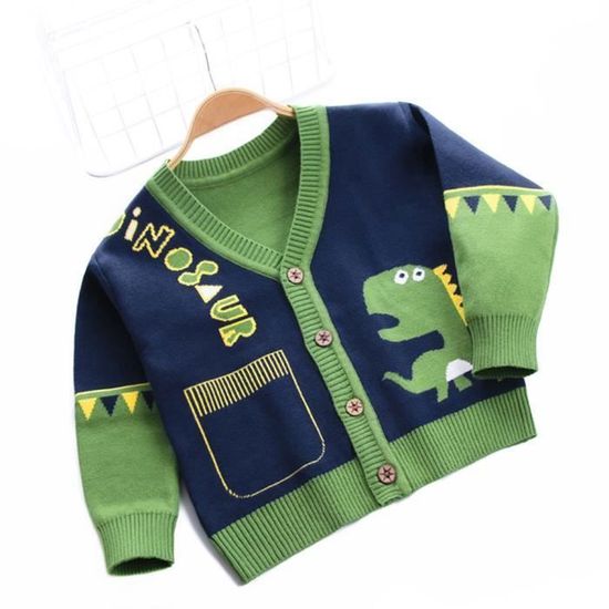 Gilet Sans Manches Bébé Motif Bouledogue – Coton Doux Col V Automne 0-5 Ans