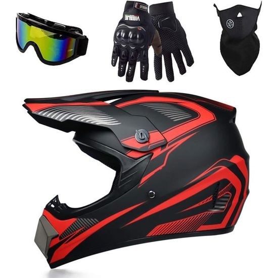 Casque De Moto Intégral, Chaud Et Respirant Doublure Amovible Unisexe