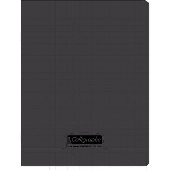 Cahier Calligraphe Clairefontaine - 48 Pages Blanc 90g - Couverture Polypro Transparente - Format 24x32 Cm