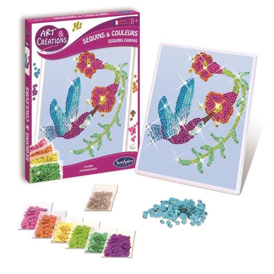 Kit créatif : canevas à diamanter - toucan - - Motif Personnel