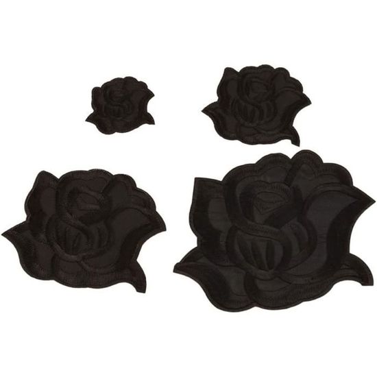 Amrules Lot 20 Patches Thermocollants Jean - 9,4x12,4cm Noir Pour Réparation Vêtements