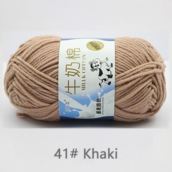 Lot De 5 Pelotes De Fil à Tricoter Acrylique Fin - 650g - Couleur Tilleul - Printemps/Été