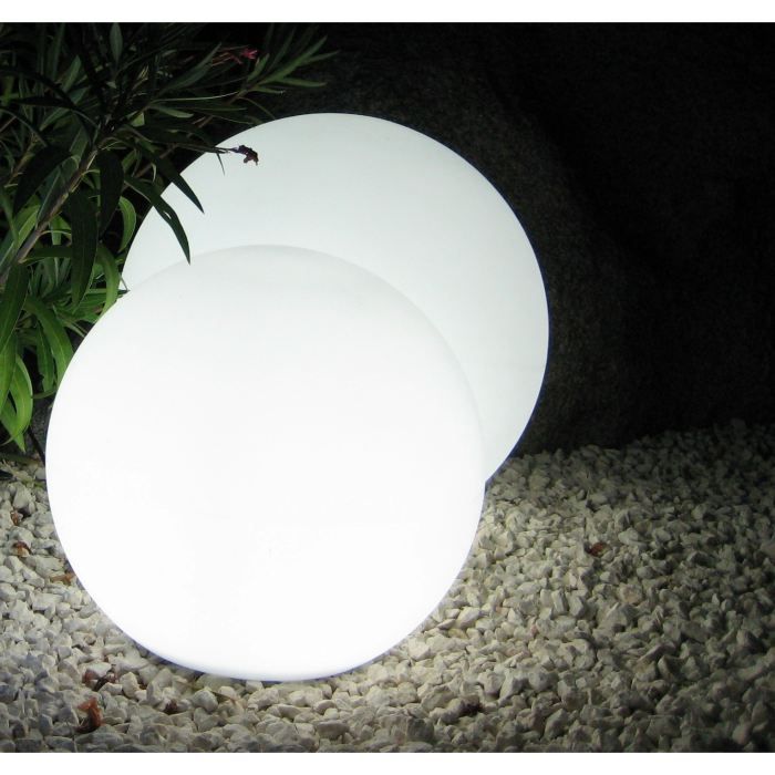 lumisky - boule lumineuse filaire pour extérieur led - blanc bobby - ∅40cm culot e27