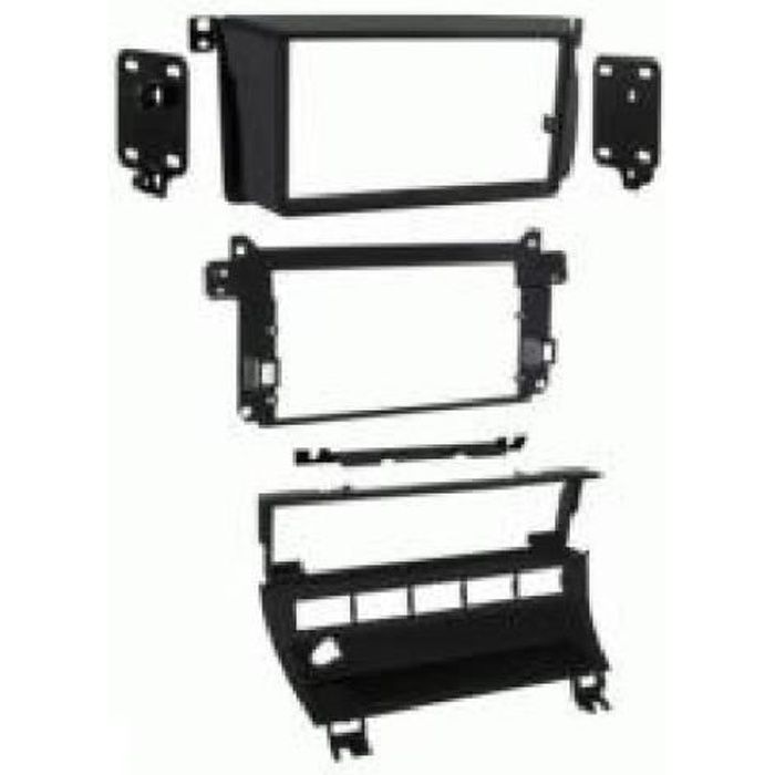 Kit 2 Din BMW Serie 3 E46 1999-2006 avec 5 boutons noir mat