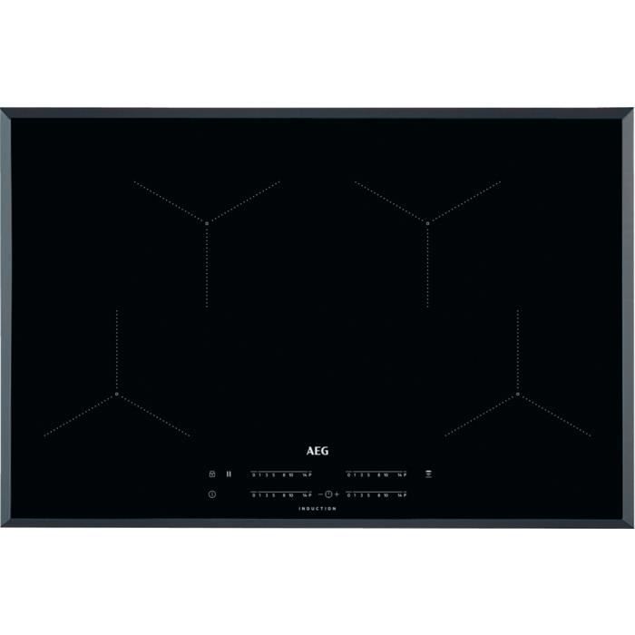 AEG IKB84431FB, Intégré, Plaque avec zone à induction, Céramique, Noir, 2300 W, Rectangulaire