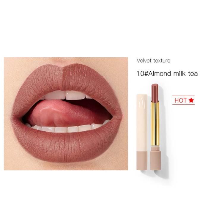 Pack de rouge à lèvres de tube de tabac mat bâton à lèvres longue durée imperméable 16 couleurs Buonege 543
