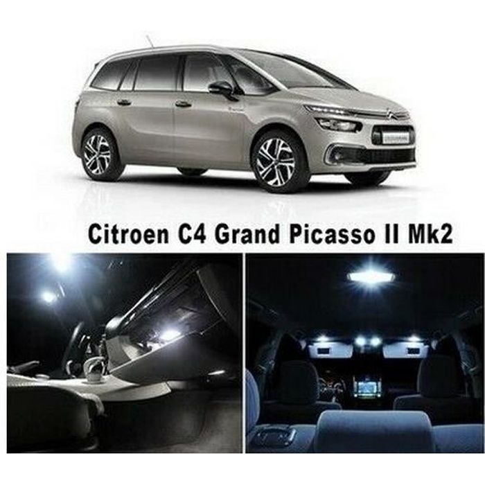 Citroën C4 Grand Picasso II Pack LED ampoules intérieur Blanc 6000k
