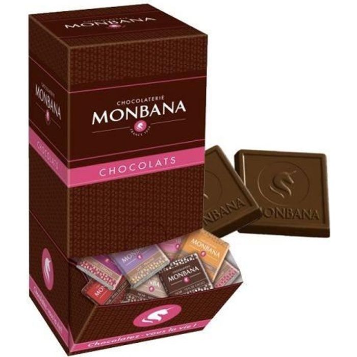 Carrés de chocolat au Lait Monbana (X200) U