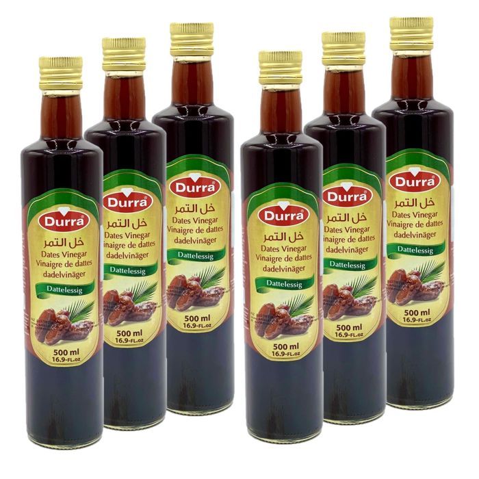 Lot 6x Vinaigre de dattes - Durra - bouteille 500ml