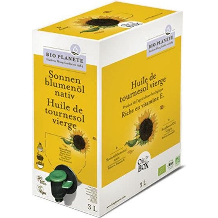 Bio Planète - Huile de tournesol vierge 3L - unité
