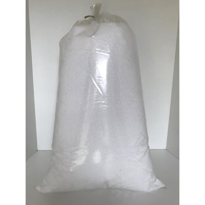 Sac de Billes de polystyrène - Pour rembourrage pouf, poire et coussins - Sac 30 L - Billes 2 à 3 mm