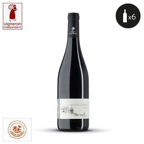 6 bouteilles - Vin rouge - Tranquille - DOMAINE DE CASTELNAU MERLOT - CABERNET SAUVIGNON - L'ENCLOS Pays d'Oc Rouge 2018 6x75cl
