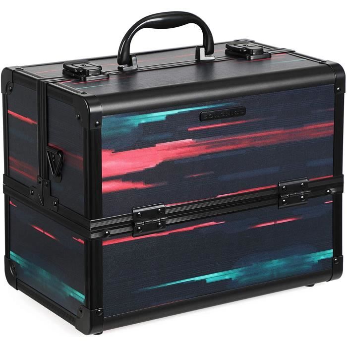 COFFRET DE MAQUILLAGE SONGMICS Mallette à Maquillage, Beauty Case, Organiseur à Maquillage de Voyage, pour Coiff791