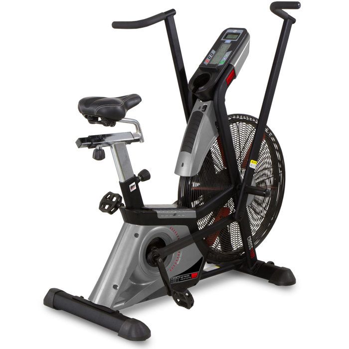 BH Fitness Vélo d'appartement CROSS 1100 H8750 - Systéme inertiel à Aire - Guidon mobile pour entrainer jambes et bras - Semipro