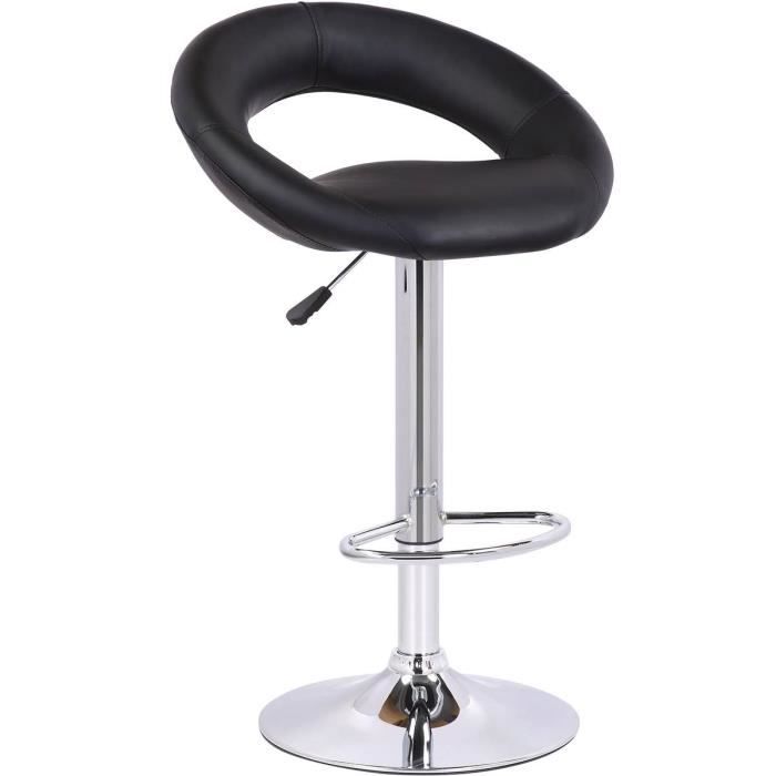 Lot de 2 tabourets de bar -Bellini- - Noir