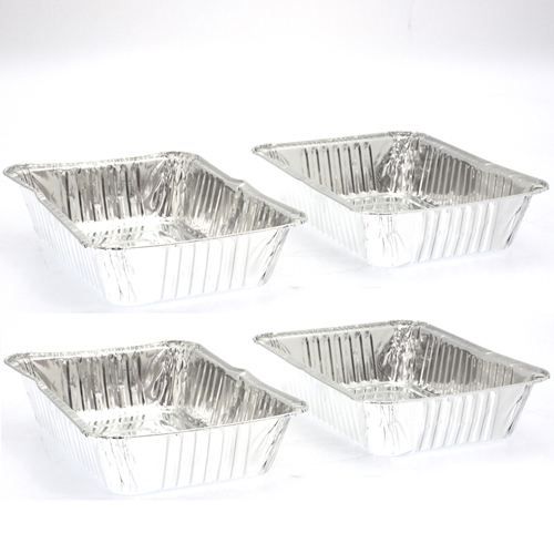 3 barquettes cuisson alu barbecue - Petit modèle