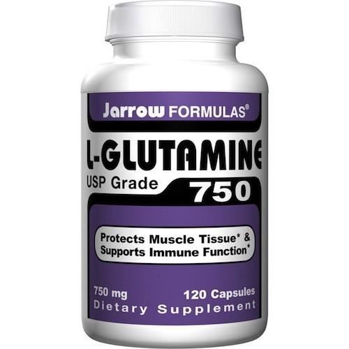 Suppléments pour les sportifs La glutamine Jarrow Formulas L-glutamine 750 (qualité USP) 120 capsules