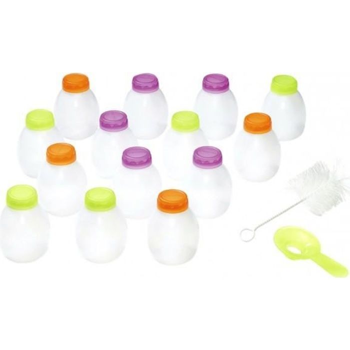 KIT 14 BOUTEILLES 20CL YAOURT A BOIRE + ENTONNOIRE +