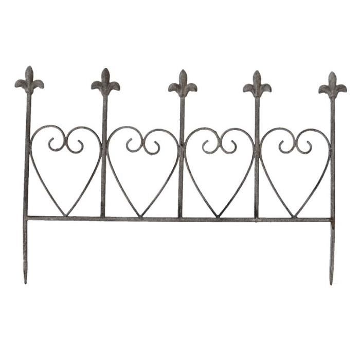 Bordure coeur romantique 61x40 cm 61 cm Fer