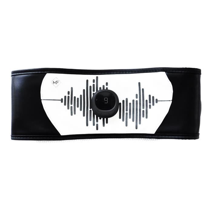 Massforce Massfit Pro - Ceinture abdominale Electrostimulation EMS Musculation - Aucun gel nécessaire- Chargement USB-C