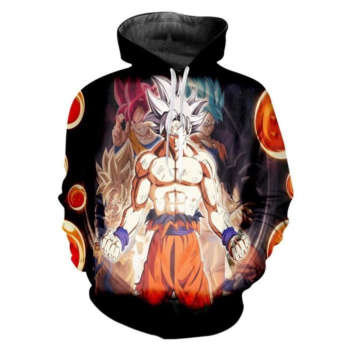 japonais dessin animé hommes imprimer Boku No Hero académique 3D sweat homme Hiphop Streetwear survêtement - Type Dragon Ball Z