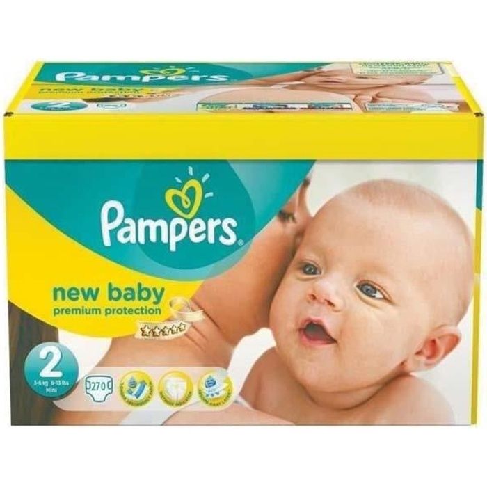 mega pack 150 x couches bébé Pampers - Taille 2 premium protection